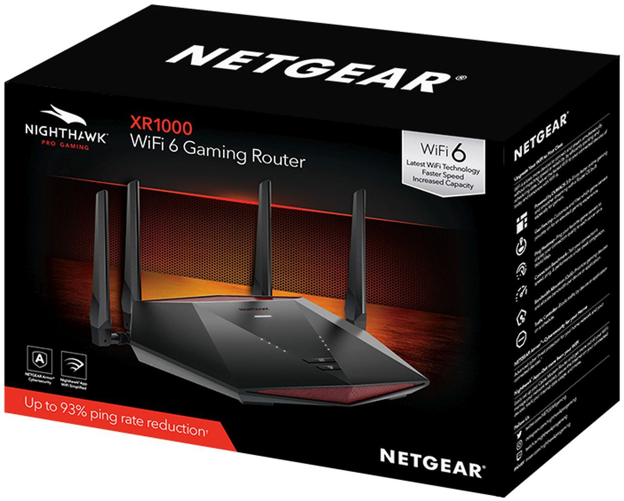 Netgear - NightHawk XR1000 WIFI6 Pro Gaming Router - Wholesales Supply