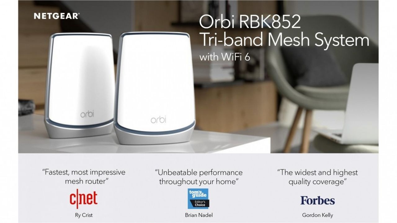 Netgear Orbi AX6000 Tri-B Mesh Kit 2 pk - Wholesales Supply