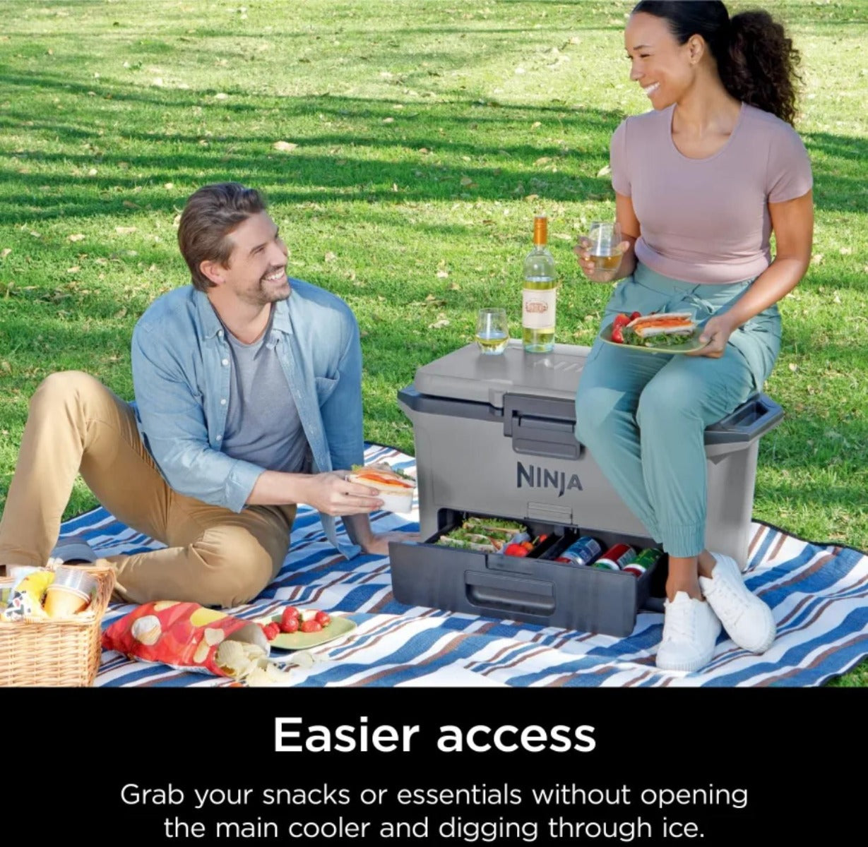 Ninja - Frostvault 47L Cooler Slate - Grey - Wholesales Supply