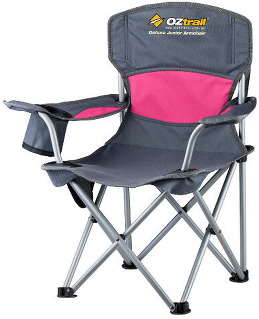 Oztrail - Junior Deluxe Arm Chair - Pink - Wholesales Supply