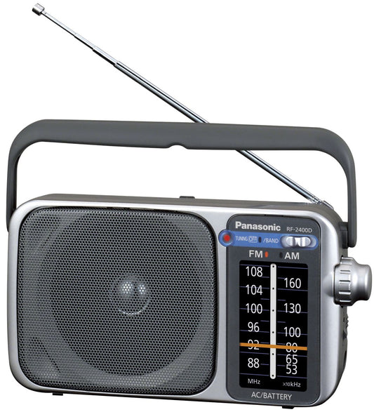 Panasonic - AM/FM Portable Radio - Silver - Wholesales Supply