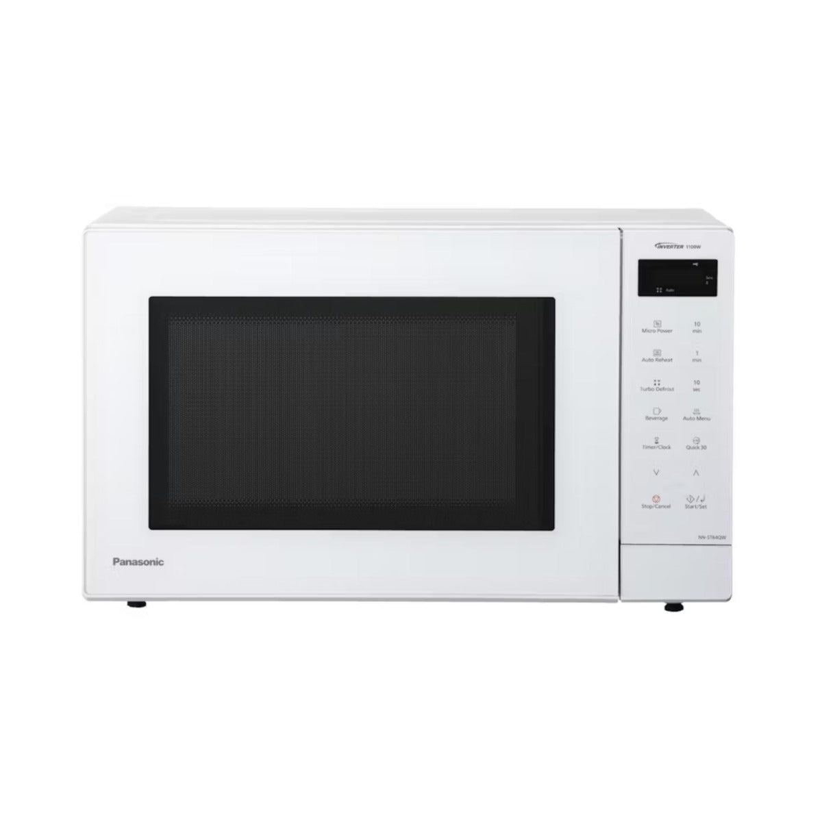 Panansonic - 32L 1100W Inverter Microwave - White Glass Door - Wholesales Supply