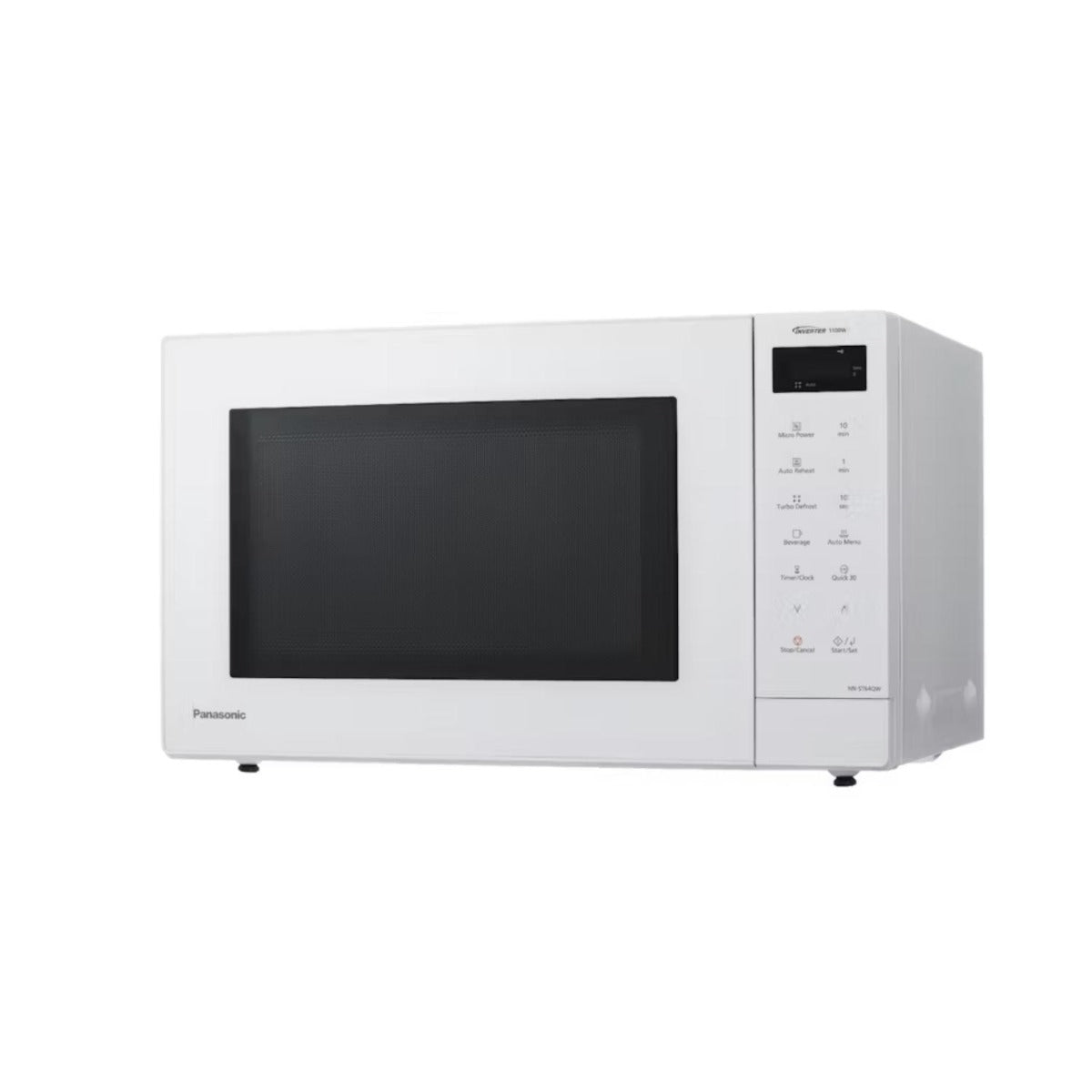 Panansonic - 32L 1100W Inverter Microwave - White Glass Door - Wholesales Supply