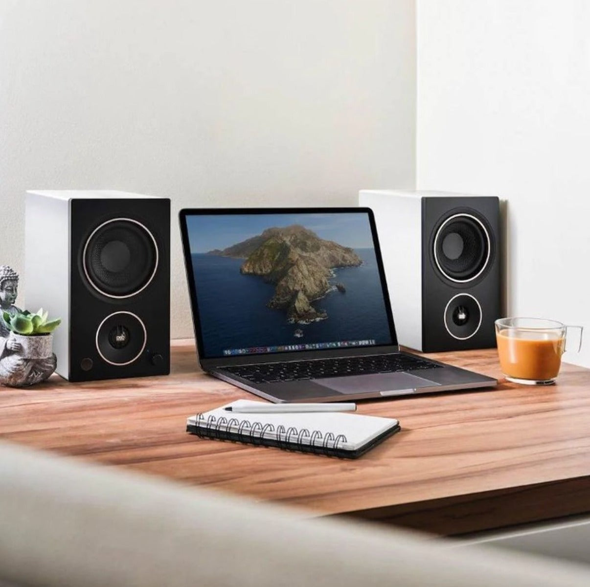 PSB Alpha AM3 Bluetooth Powered Speakers - White - Wholesales Supply