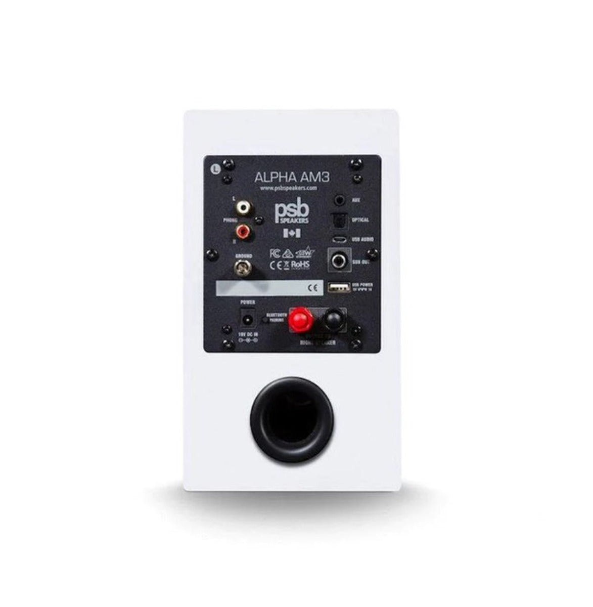 PSB Alpha AM3 Bluetooth Powered Speakers - White - Wholesales Supply