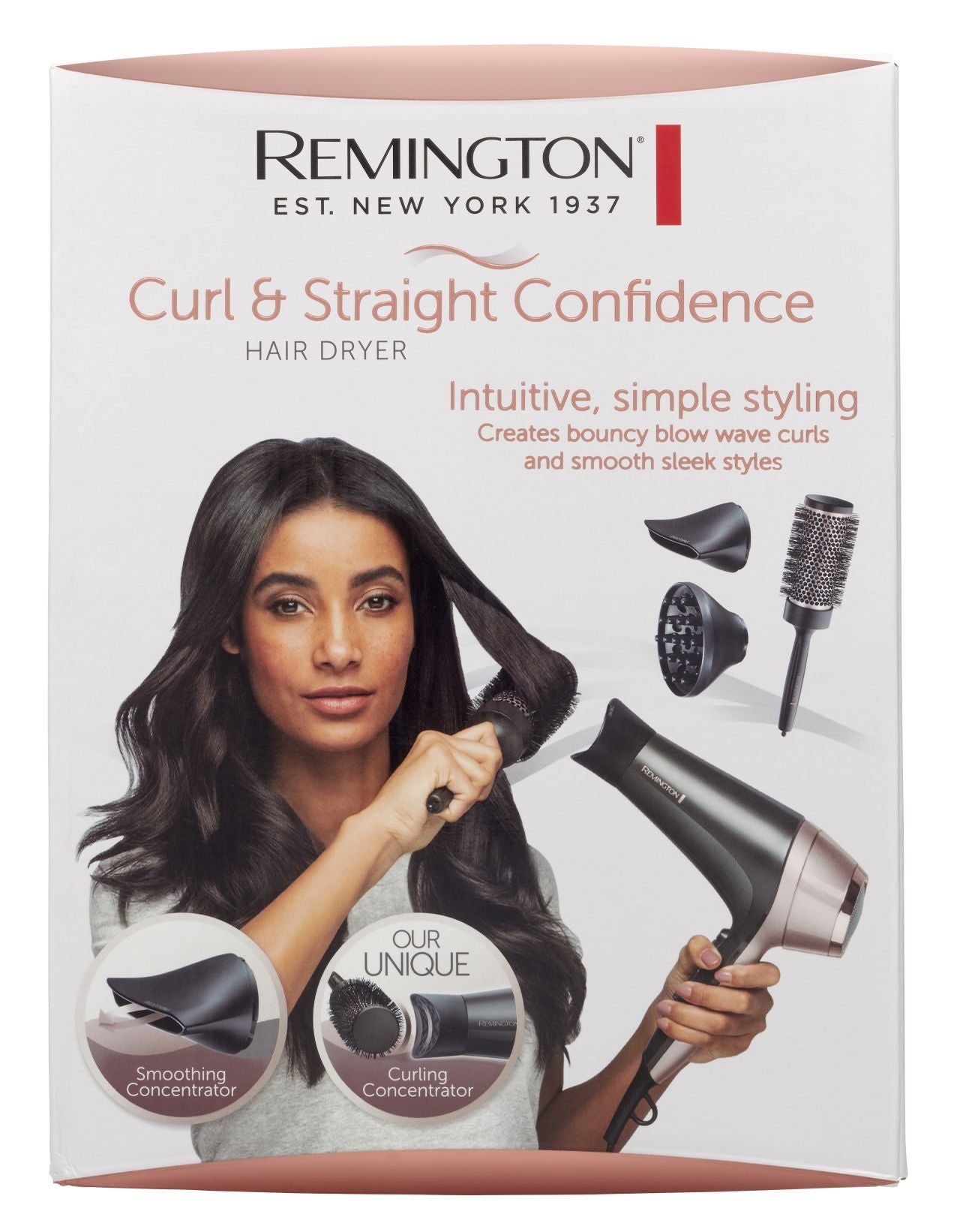 Remington - Curl & Straight Confidence Hair Dryer - Wholesales Supply