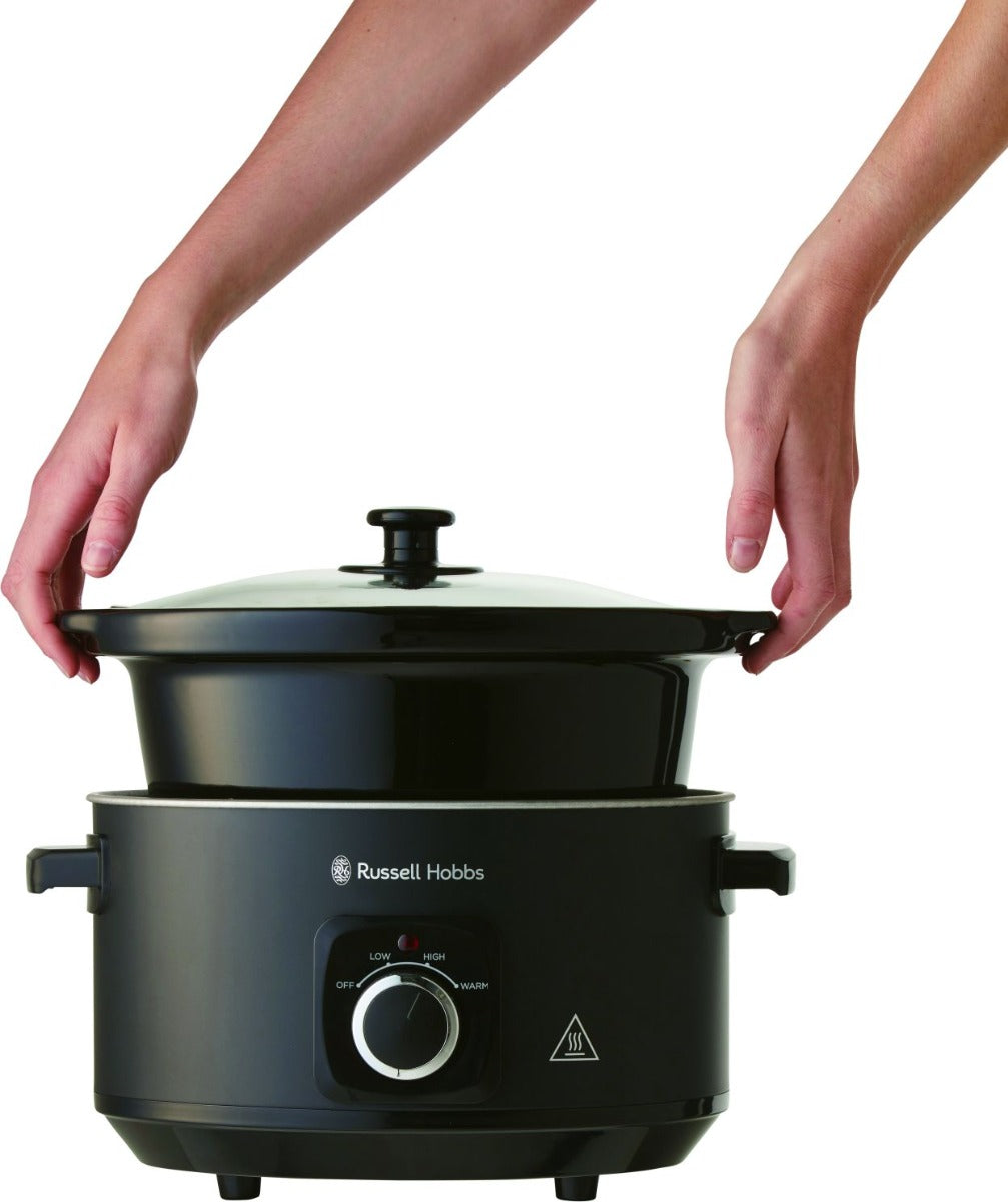 Russell Hobbs - 4L Slow Cooker - Matte Black - Wholesales Supply