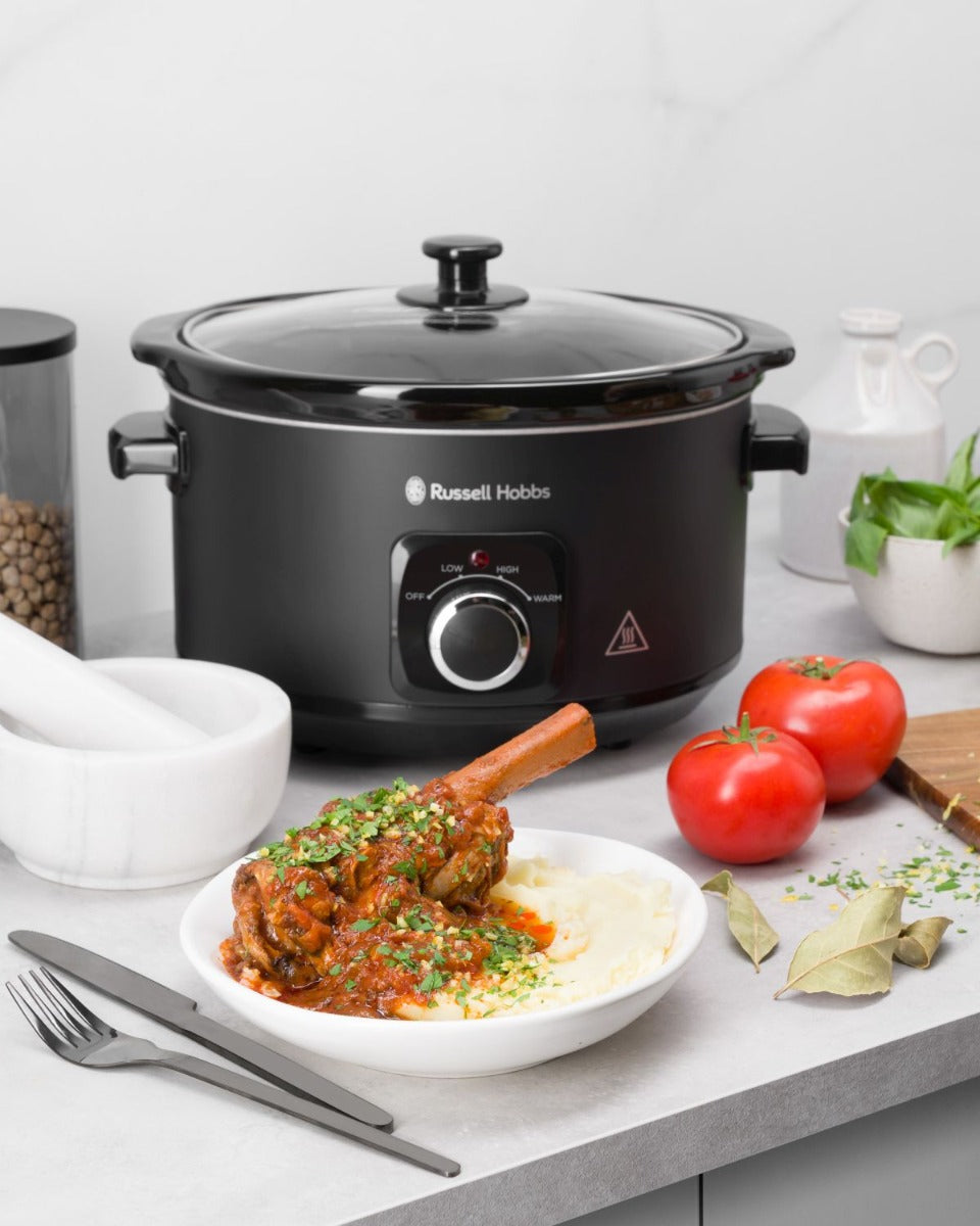 Russell Hobbs - 4L Slow Cooker - Matte Black - Wholesales Supply