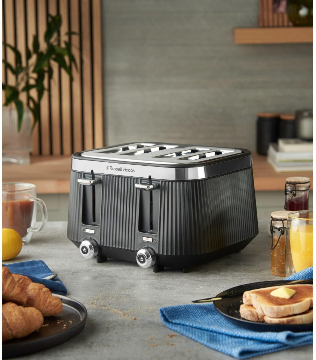 Russell Hobbs - Bronte 4 Slice Toaster - Black - Wholesales Supply