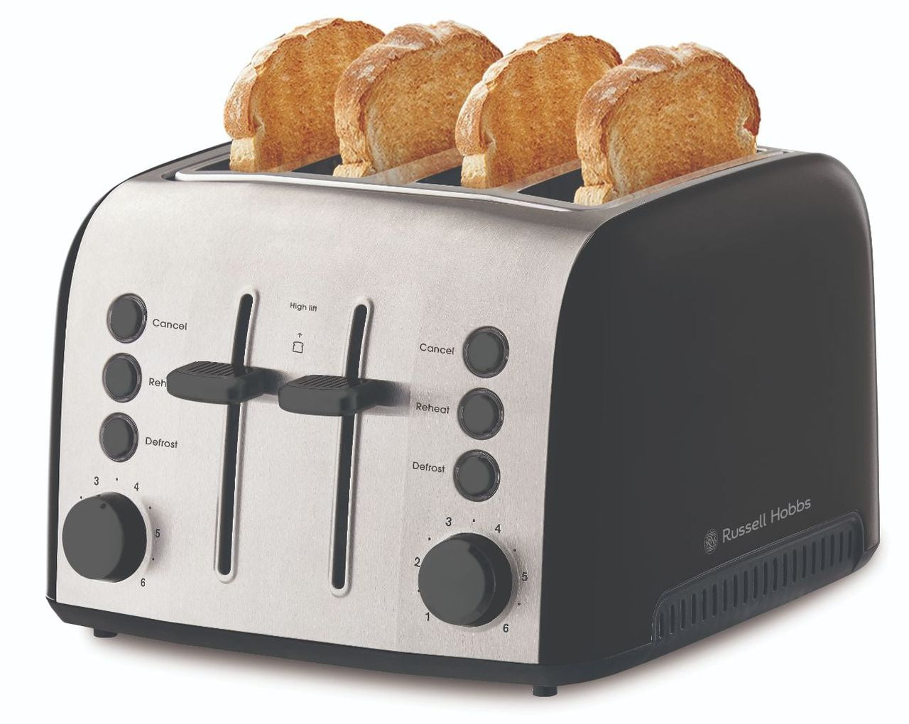Russell Hobbs - Brooklyn 4 Slice Toaster - Black - Wholesales Supply
