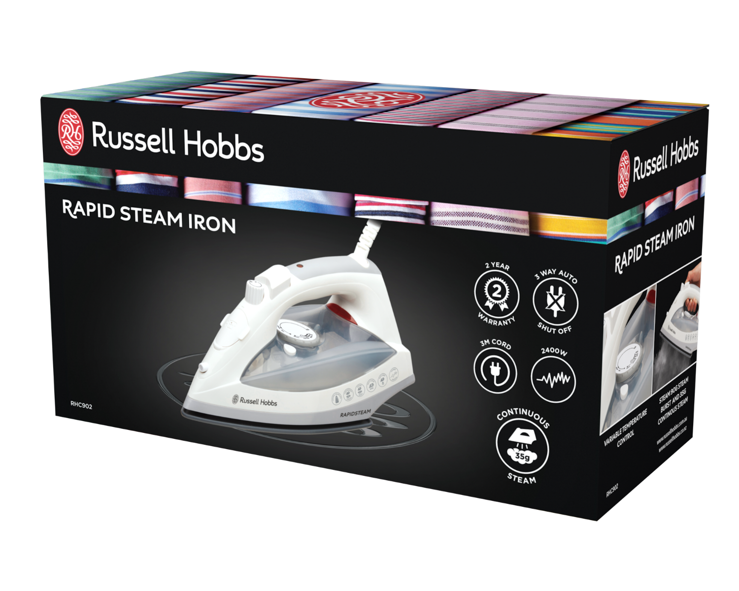 Russell Hobbs - Rapid Steam Iron - Auto Shut Off - Wholesales Supply