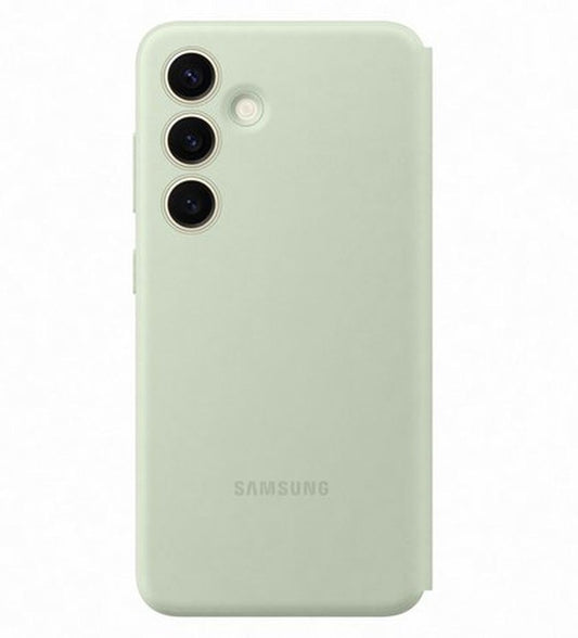 Samsung Galaxy S24 Smart View Wallet Case - Light Green - Wholesales Supply