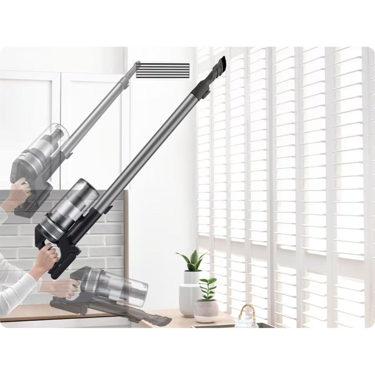 Samsung - Jet 75E Complete Stick Vacuum - Teal silver - Wholesales Supply