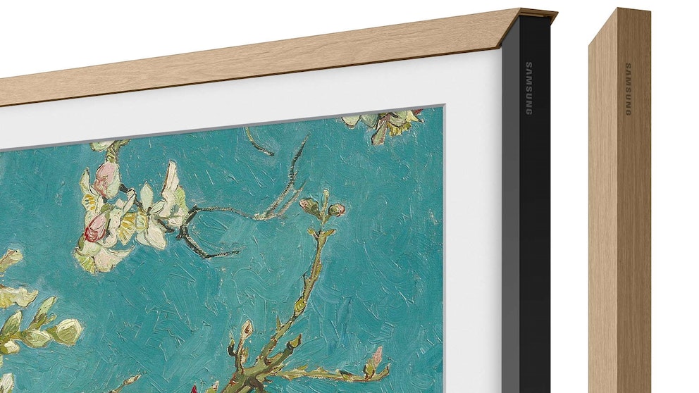 Customisable Modern Bezel For 32" Frame TV - Teak (2024) - Wholesales Supply