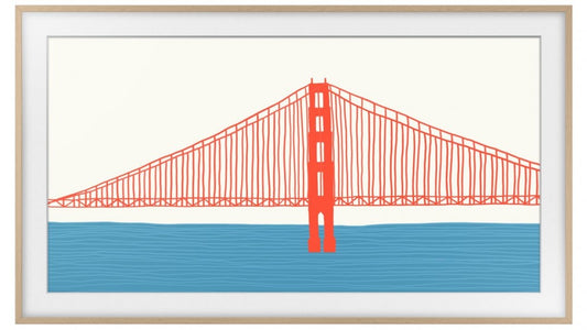 SAMSUNG Customisable Modern Frame for 50" Frame TV - Teak (2024) - Wholesales Supply