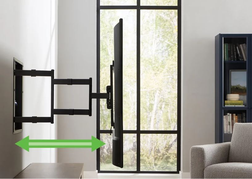 Sanus - Premium Large In-Wall Full-Motion Mount for TVs up to 61kg, 42""-85"" - Wholesales Supply