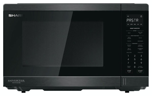 Sharp - 1200W 34L Inverter Microwave - Black Steel - Wholesales Supply