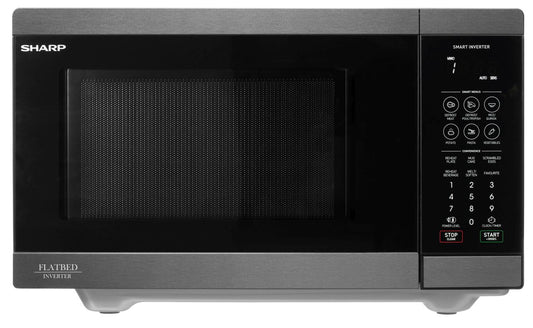 Sharp - 26L Flatbed Microwave - Black Steel - Wholesales Supply