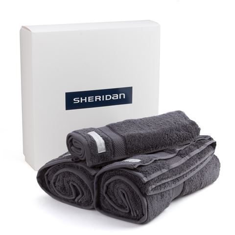 Sheridan - Luxury Egyptian Cotton Towel Set, 3 Pack - Graphite - Wholesales Supply