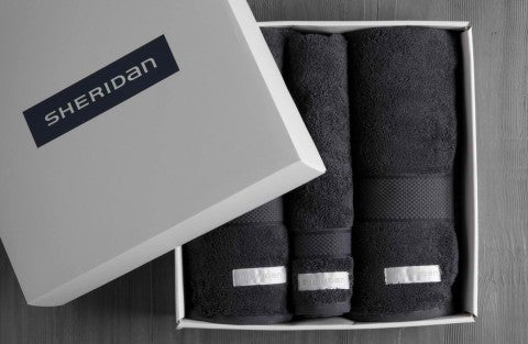 Sheridan - Luxury Egyptian Cotton Towel Set, 3 Pack - Graphite - Wholesales Supply