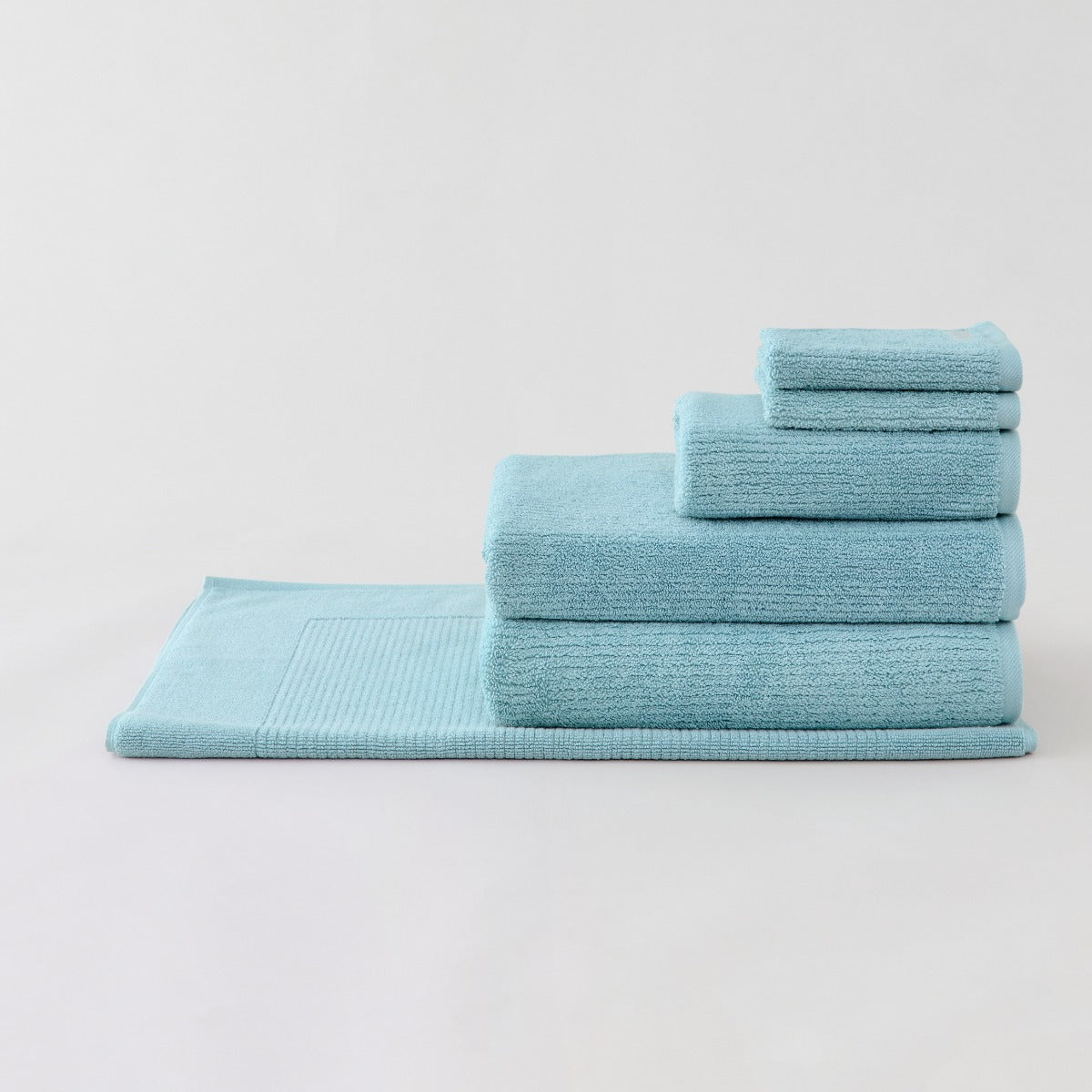 Sheridan Living Textures Towel Set - Misty Teal - Wholesales Supply