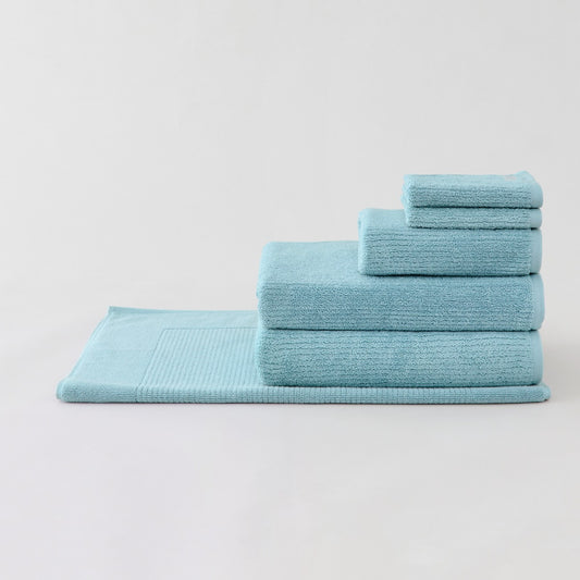 Sheridan Living Textures Towel Set - Misty Teal - Wholesales Supply
