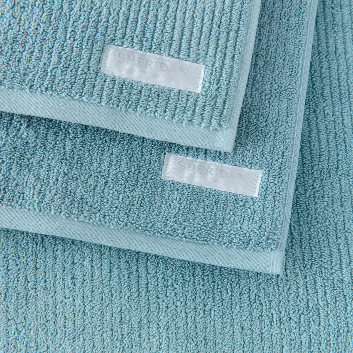 Sheridan Living Textures Towel Set - Misty Teal - Wholesales Supply