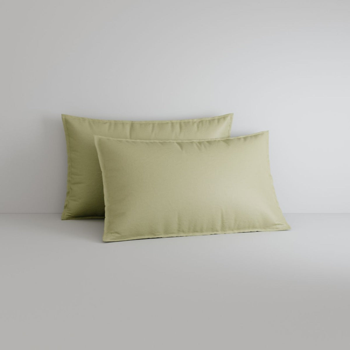 Sheridan - Bayley Washed Percale Queen Sheet Set 40cm - Soft Fern - Wholesales Supply