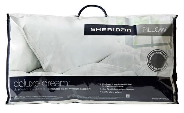 Sheridan - Deluxe Dream Medium Pillow - White - Wholesales Supply