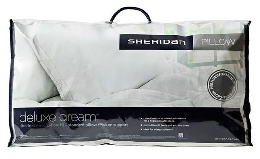 Sheridan - Deluxe Dream Medium Pillow - White - Wholesales Supply