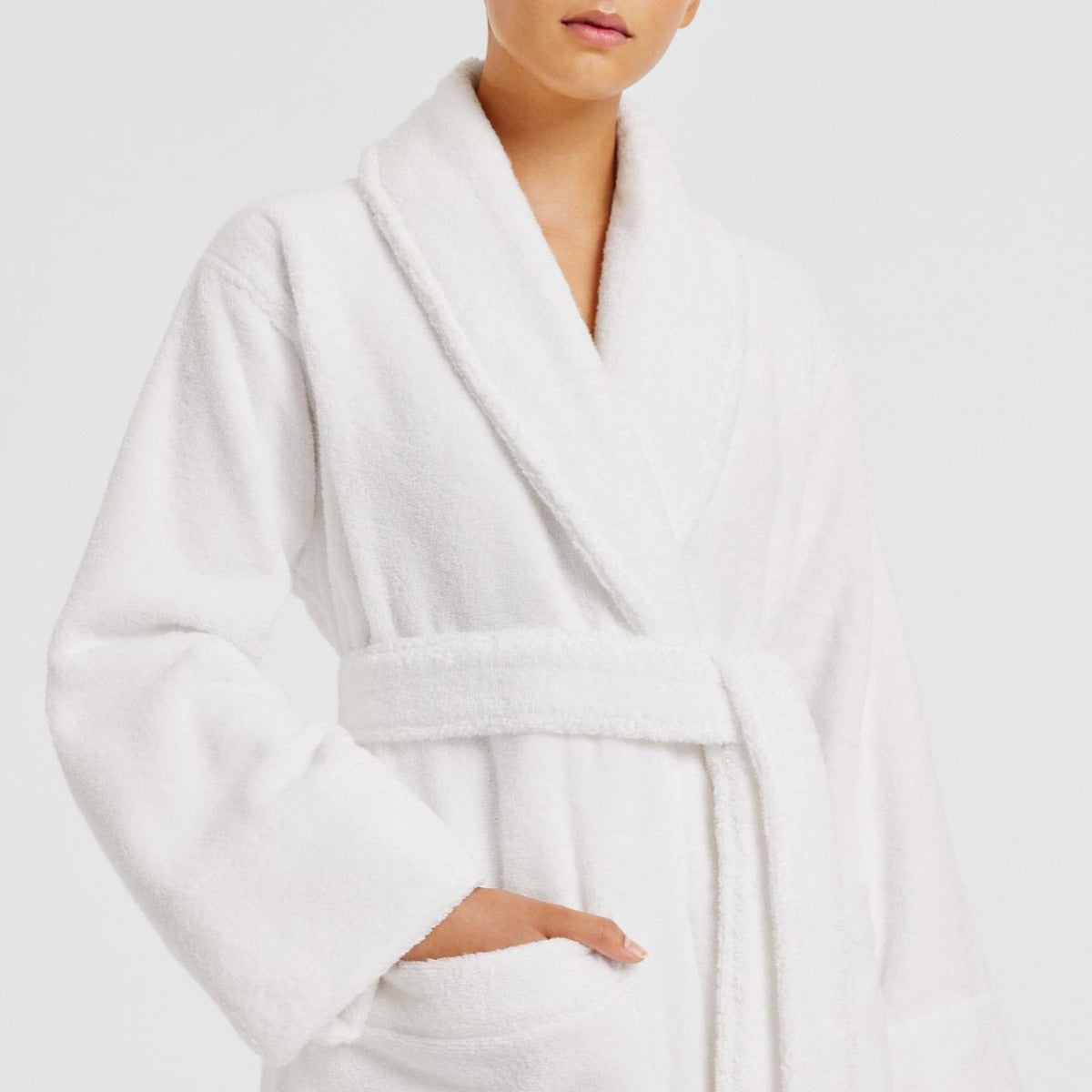 Sheridan - Aven Robe S/M - White (Unisex Aus Traceable Toweling Robe) - Wholesales Supply