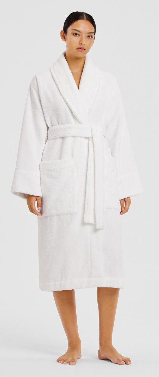 Sheridan - Aven Robe S/M - White (Unisex Aus Traceable Toweling Robe) - Wholesales Supply