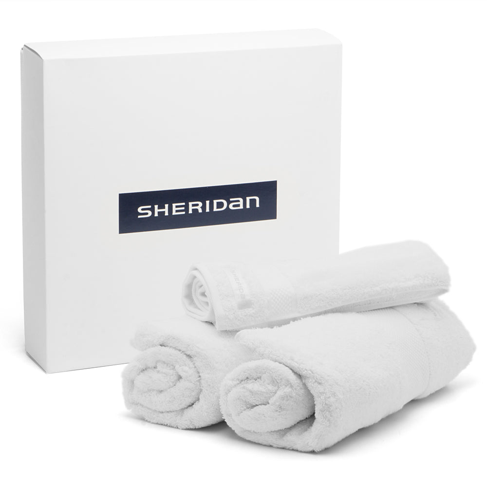 Sheridan - Luxury Eqyptian Cotton Towel Set, 3 Pack - Snow White - Wholesales Supply