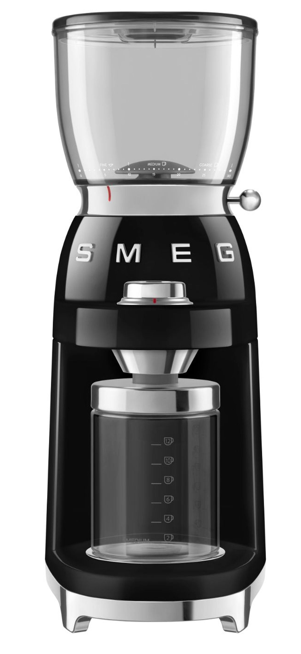 Smeg - 50's Retro Style Coffee Grinder Black - Wholesales Supply