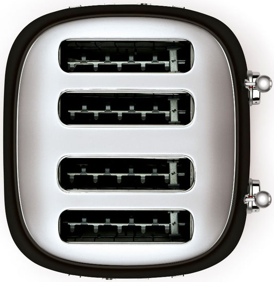 Smeg - 50's Style 4 Slice Toaster - Black - Wholesales Supply