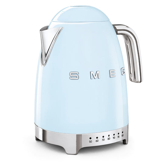 Smeg - 1.7L 50's Style Variable Temperature Kettle - Pale Blue - Wholesales Supply