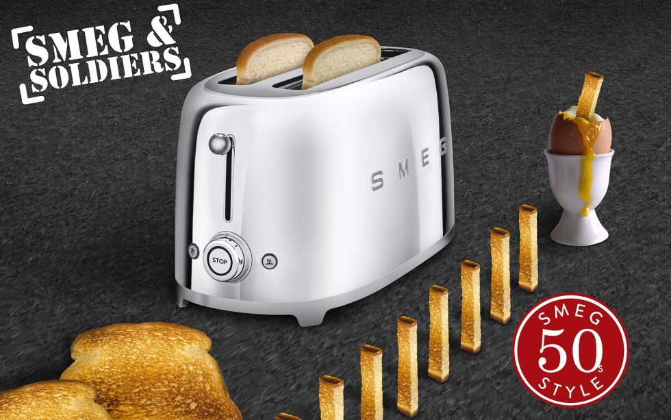 Smeg - 50's Style 2 Slice Toaster - Pale Blue - Wholesales Supply