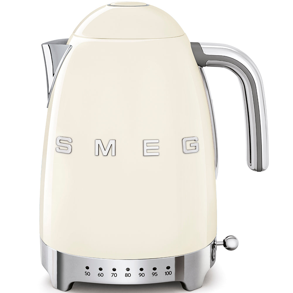 Smeg - 1.7L 50's Style Variable Temperature Kettle - Cream - Wholesales Supply