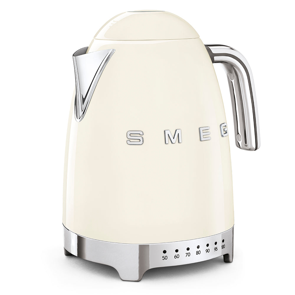 Smeg - 1.7L 50's Style Variable Temperature Kettle - Cream - Wholesales Supply