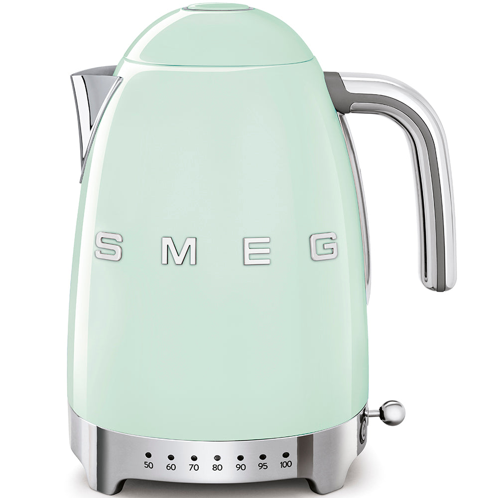 Smeg - 1.7L 50's Style Variable Temperature Kettle - Pale Green - Wholesales Supply
