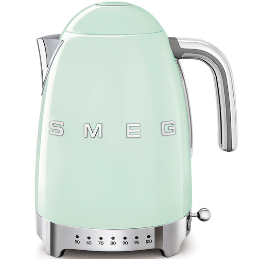 Smeg - 1.7L 50's Style Variable Temperature Kettle - Pale Green - Wholesales Supply