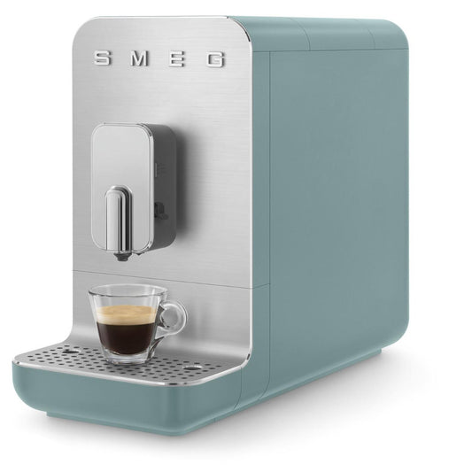 Smeg - Bean to Cup Coffee Machine w Milk Steam - Matt Emerald Green - Wholesales Supply