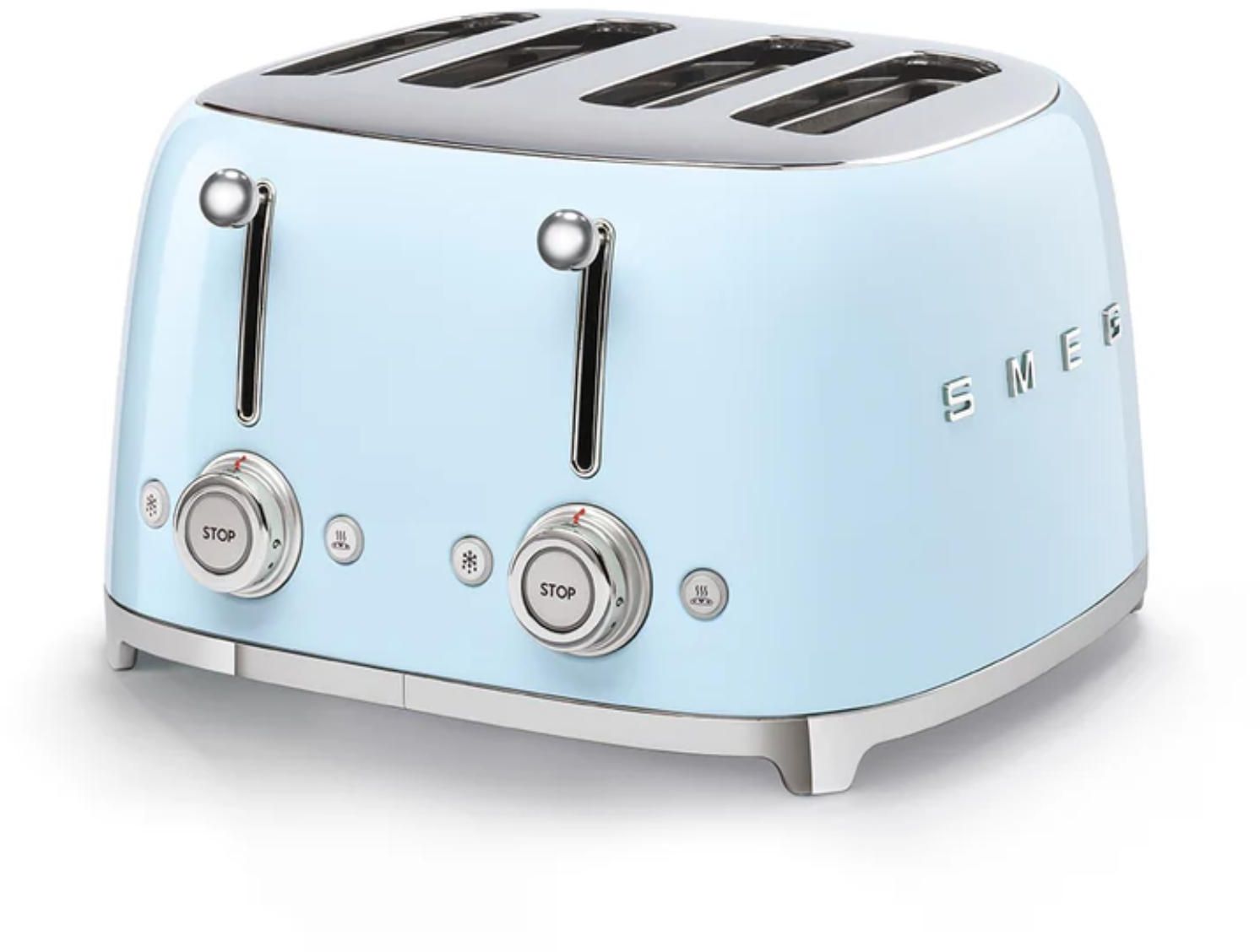 Smeg - 50s Style 4 Slice Toaster - Pastel Blue - Wholesales Supply