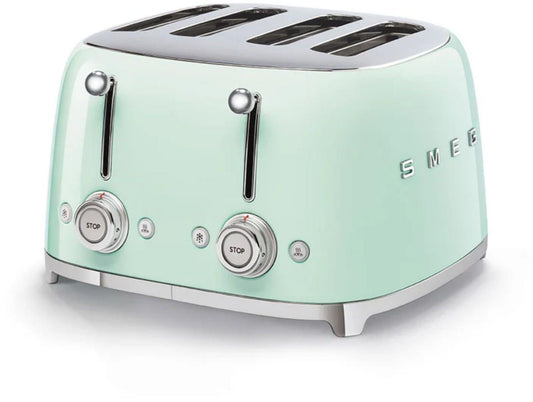 Smeg - 50's Style 4 Slice Toaster - Pastel Green - Wholesales Supply