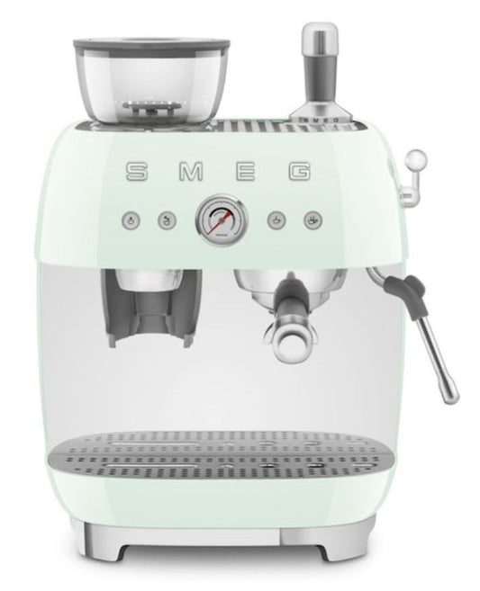 Smeg - Espresso Coffee Machine with Grinder - Pastel Green - Wholesales Supply