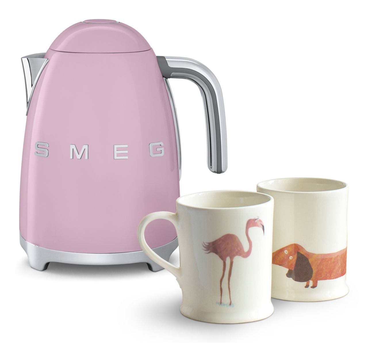Smeg - 1.7L 50's Style Kettle - Pink - Wholesales Supply