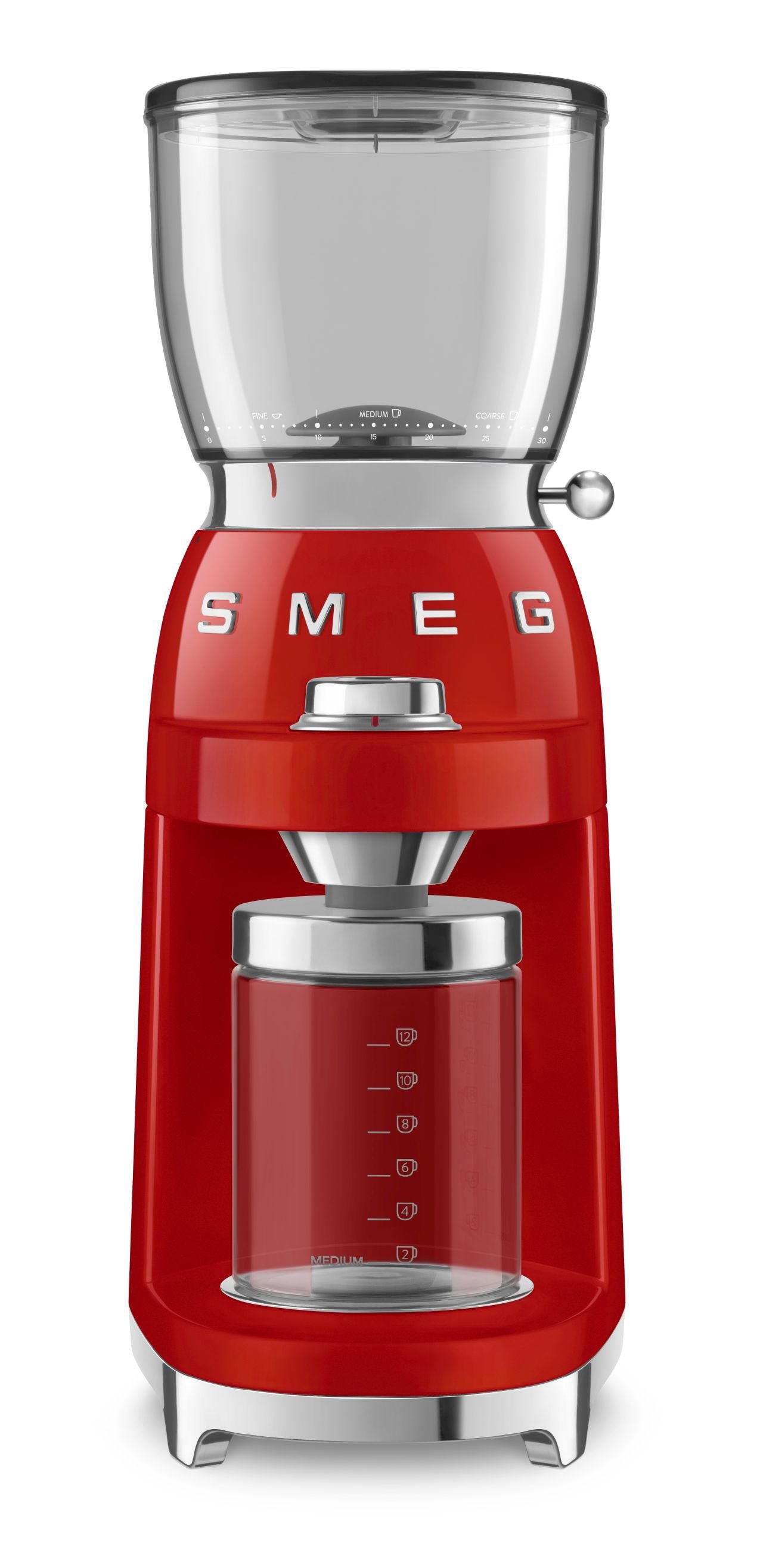 Smeg - 50's Retro Style Coffee Grinder - Red - Wholesales Supply