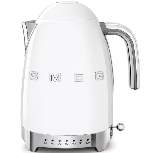 Smeg - 1.7L 50's Style Variable Temperature Kettle - White - Wholesales Supply
