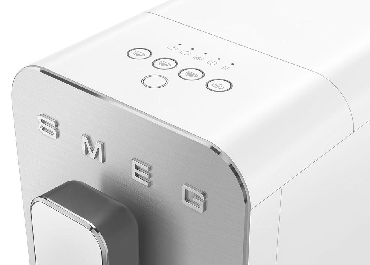 Smeg - Bean to Cup Coffee Machine with Steam Wand - White Matt - Wholesales Supply