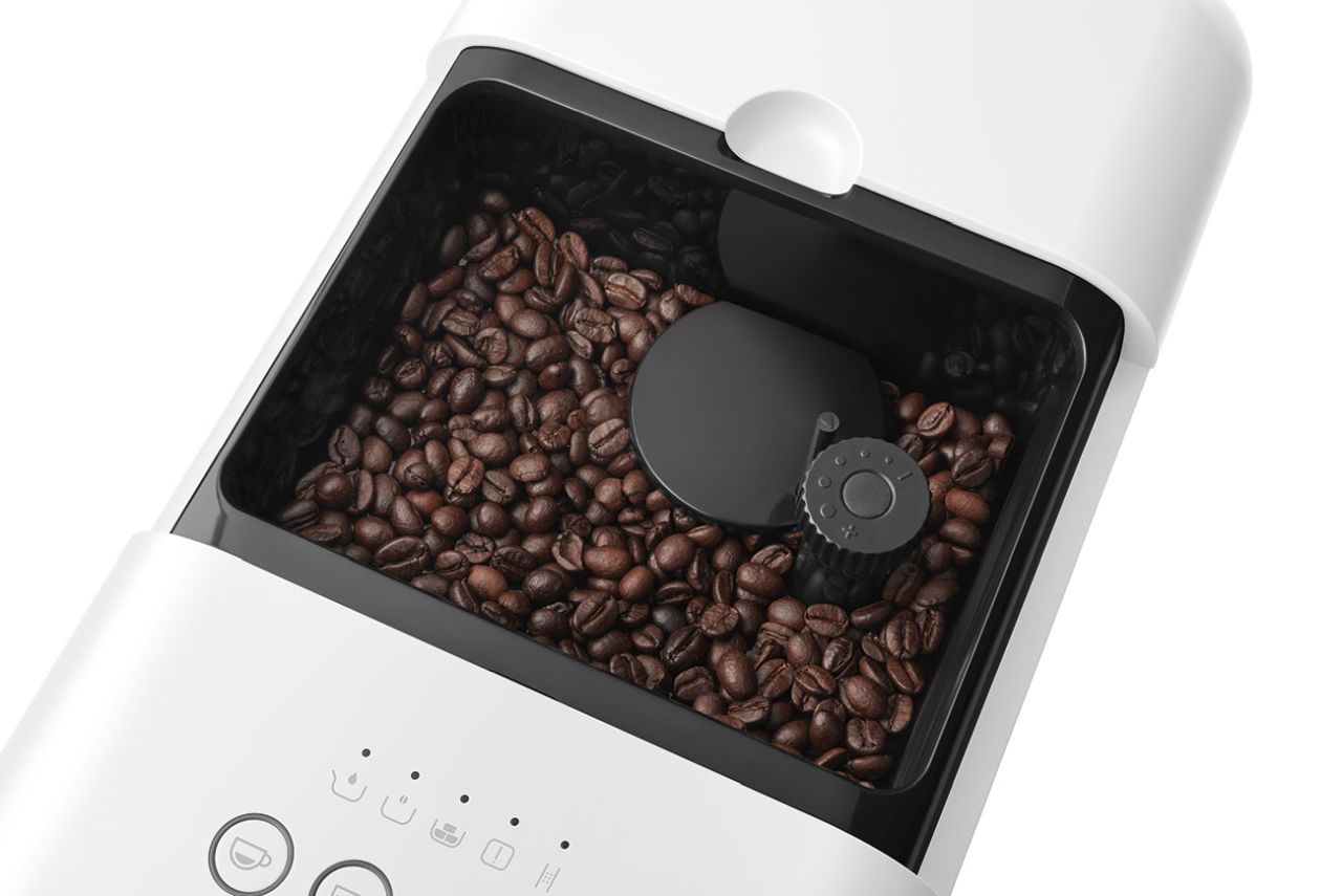 Smeg - Bean to Cup Coffee Machine with Steam Wand - White Matt - Wholesales Supply